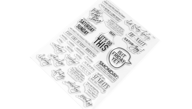 Stamp Set : 6×8 The Weekend Countdown, 2 of 2