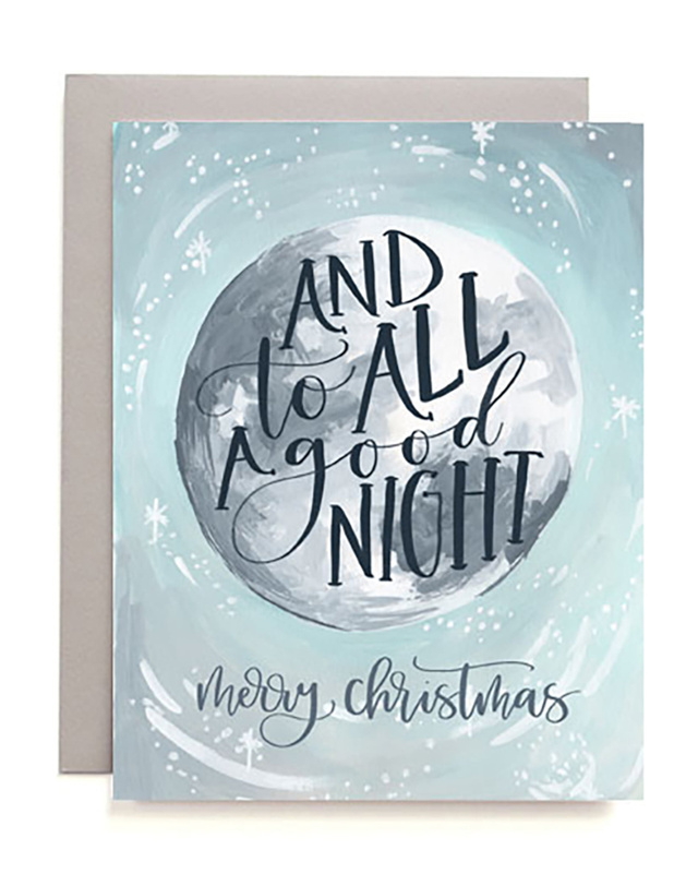 Christmas Moon Greeting Card, 1 of 1