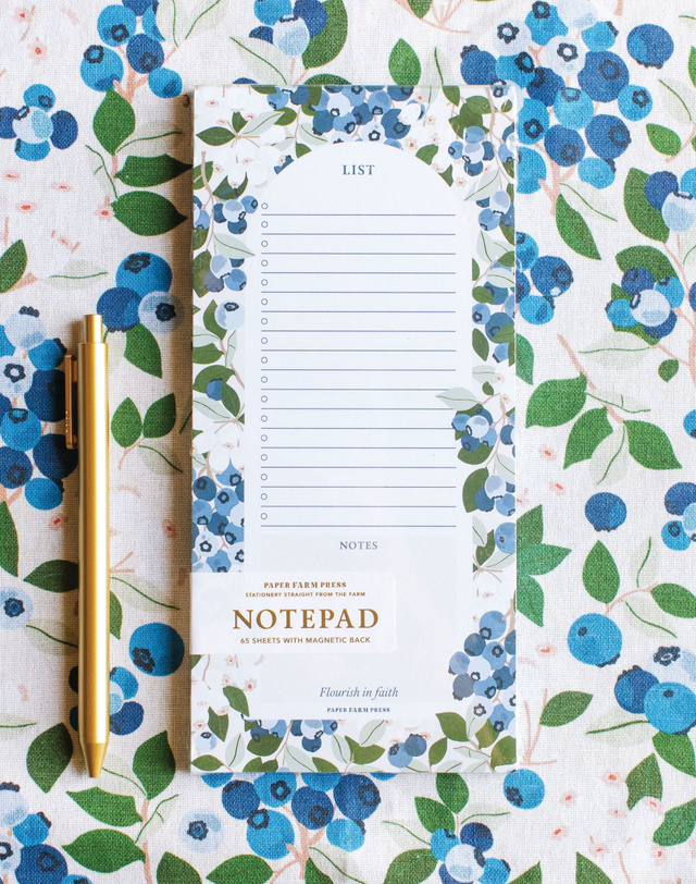 Blueberry Field Notepad, 2 of 3