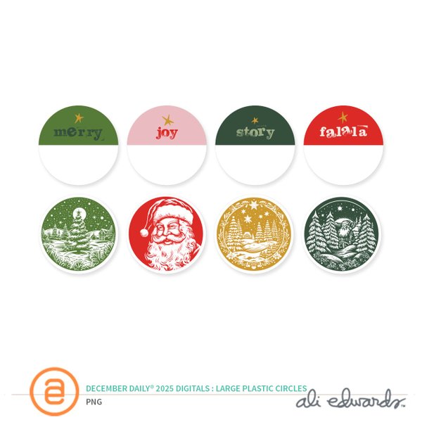 December Daily® 2025 Digital Plastic Circles, 1 of 1