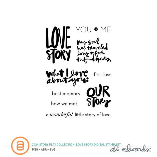 Story Play Love Story Digital Stamp Set, 1 of 1