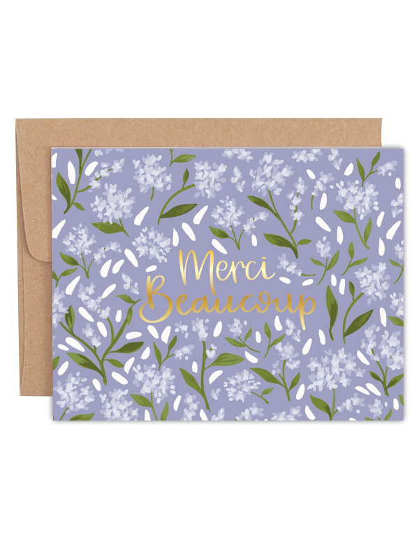Merci Beaucoup Thank You Greeting Card, 1 of 1