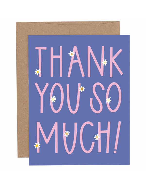 Daisies Thank You So Much Greeting Card, 1 of 1
