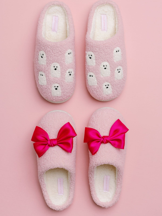 Ghosts Affirmations Halloween Women's Plush House Slippers, 4 of 5
