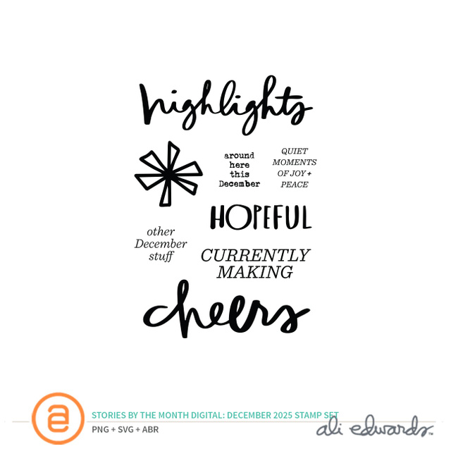 December 2025 3×4 Digital Stamp Set, 1 of 1
