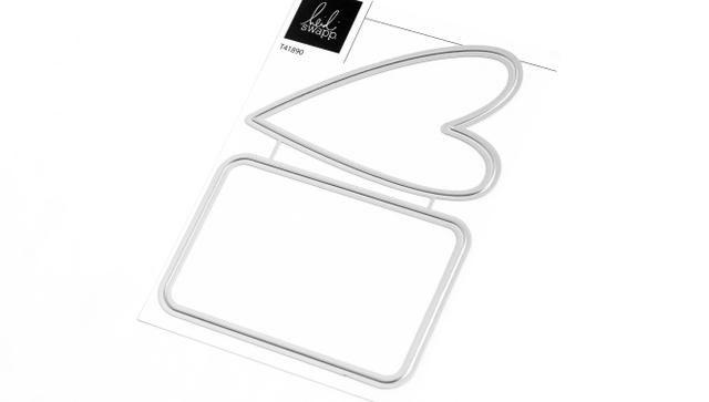 Metal Die Set : Heart & Card Insert, 2 of 5