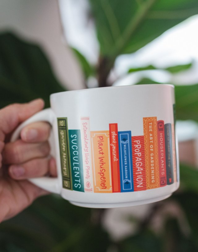 Plant Books Large Ceramic Mug, 3 of 7