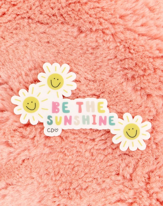 Be The Sunshine Clear Decal Sticker, 4 of 4
