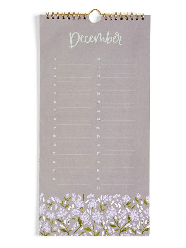 Celebrations by the Month Perpetual Wall Calendar - Floral, 4 of 6