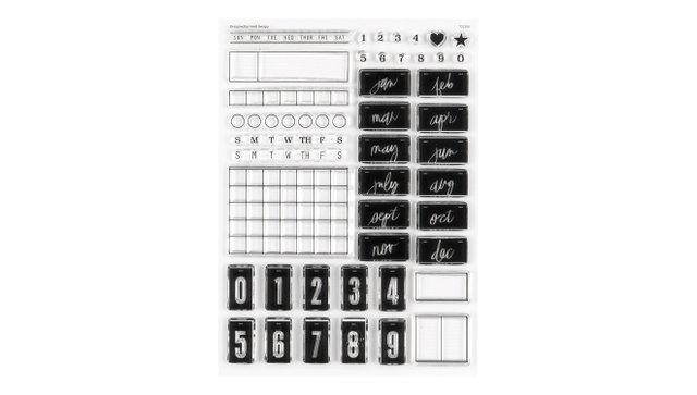 Stamp Set : 6×8 Monthly Planner, 1 of 5