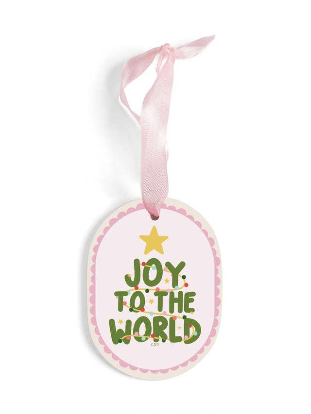 Joy to the World Ceramic Christmas Ornament, 2 of 2