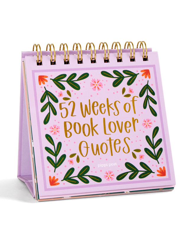 52 Weeks Of Book Lover Quotes - Desk Flip Calendar, 1 of 4