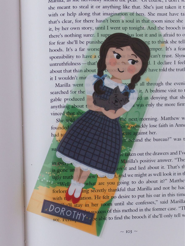 Wizard of Oz Dorothy Transparent Bookmark, 1 of 3