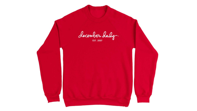 December Daily® Sweatshirt - Red, 3 of 3