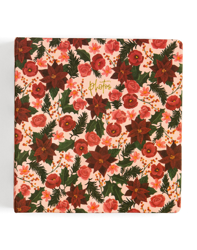 Poinsettias Heirloom Christmas Photo Album, 1 of 8