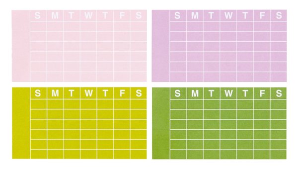 Calendar Notepad - 2×3.75 Brights, 1 of 3