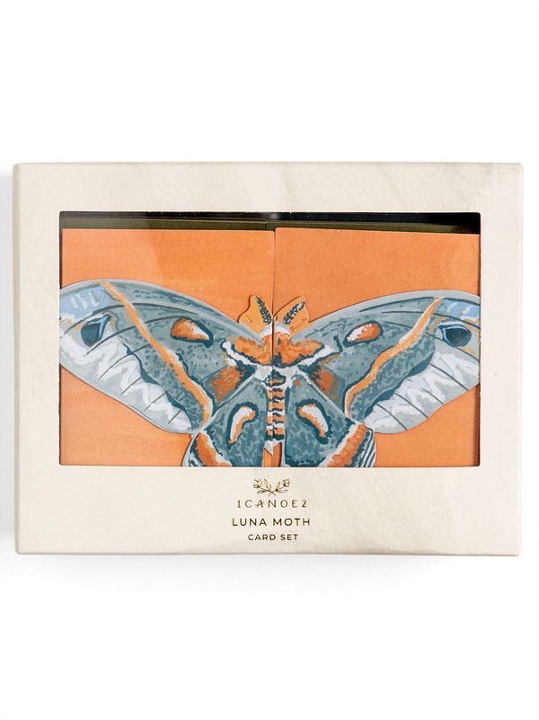 Luna Moths Fold-Out Greeting Card Box Set, 2 of 3