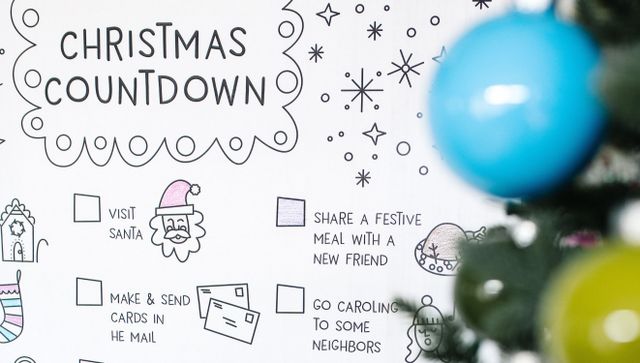 Christmas Countdown Printable Poster, 4 of 4