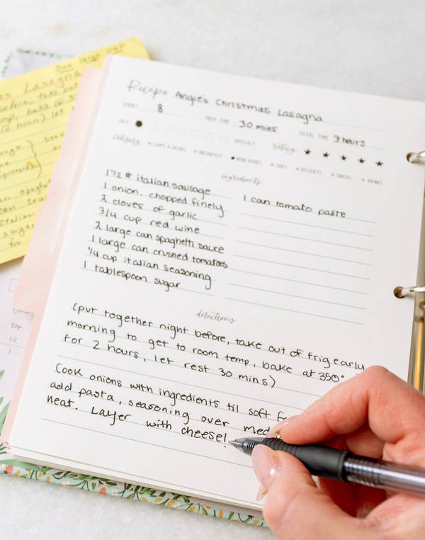 Strawberry Meadow Petite Recipe Binder, 5 of 7