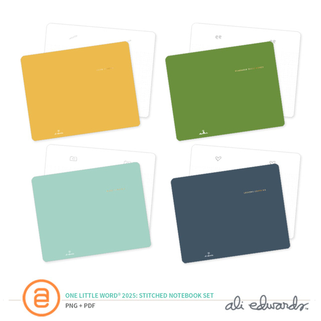 One Little Word® 2025 Digital Stitched Notebook Set, 1 of 1