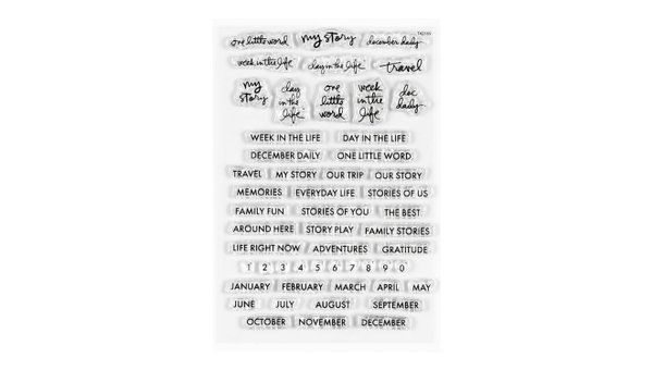 Project Label 4×6 Stamp Set, 1 of 2