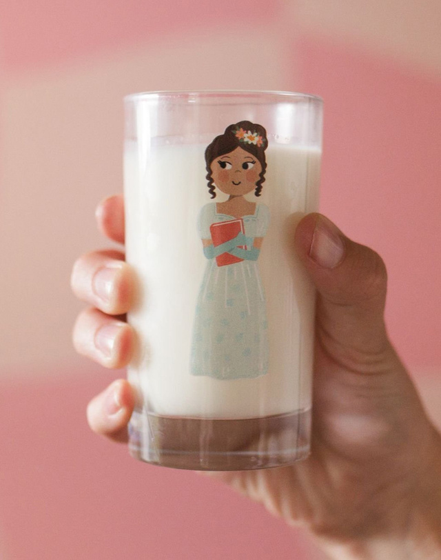 Pride and Prejudice Elizabeth Bennet Mini Juice Glass, 1 of 3