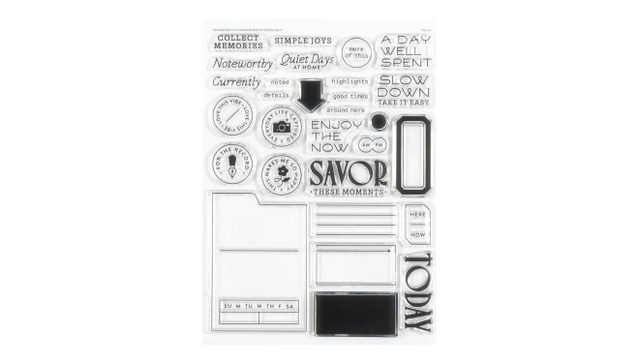 Stamp Set : 6×8 Savor The Moments, 1 of 7