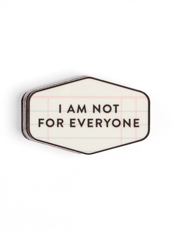 I Am Not For Everyone Decal Sticker, 1 of 1