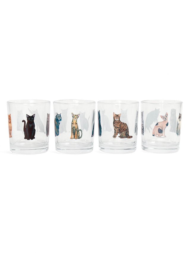 Feline Friends Cats 7.5oz Short Juice Glass Set, 3 of 3