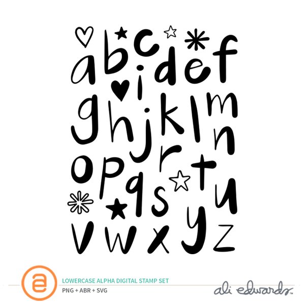 Storytelling Basics Lowercase Alpha Digital Stamp Set, 1 of 1