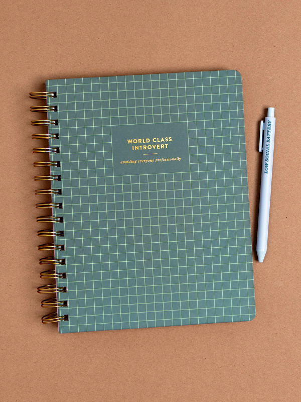 World Class Introvert 7×9 Spiral Notebook, 3 of 3