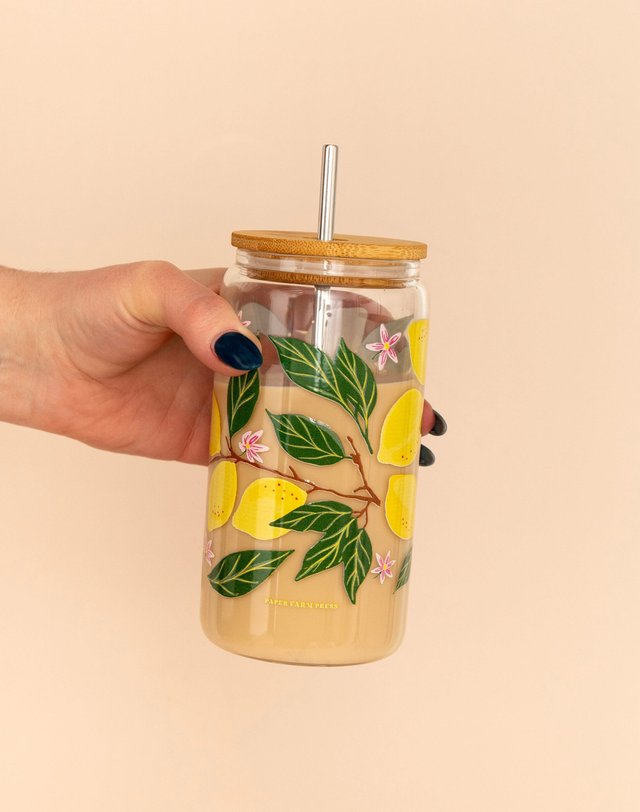 Lemon Grove 16oz Glass Can, 2 of 2