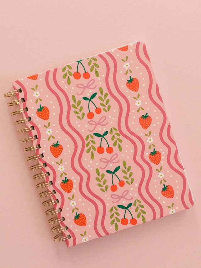 Berries & Bows Spiral Notebook, 1 of 3