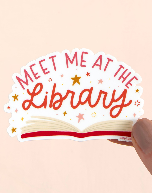 Meet Me At The Library Decal Sticker, 2 of 3