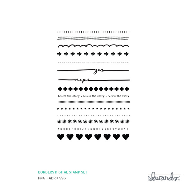 Borders Digital Stamp Set, 1 of 1
