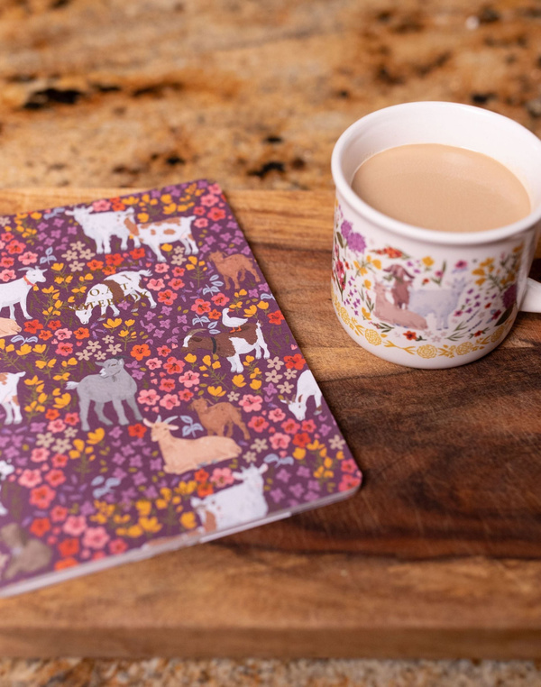 Goats & Flowers Stitched Notebook, 5 of 5