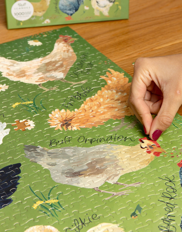 Chicken Meadows - 1,000 Piece Jigsaw Puzzle, 5 of 7