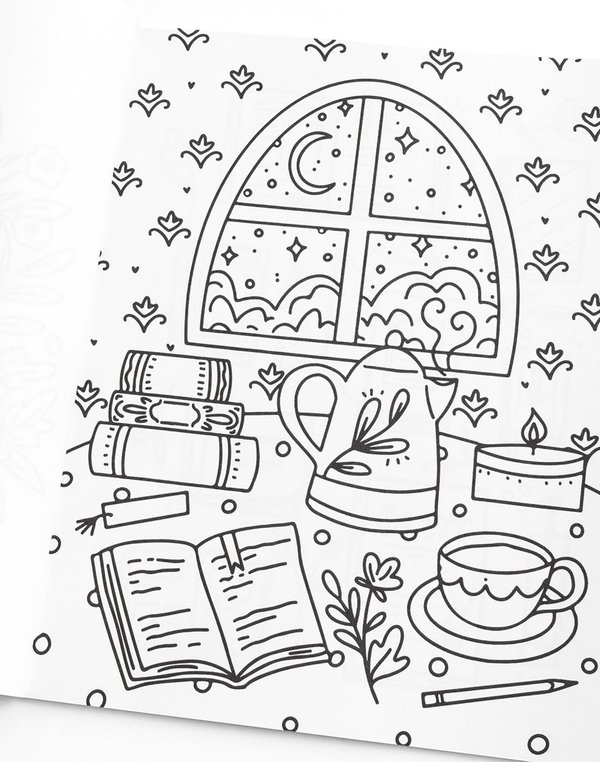 Book Lover Coloring Book , 7 of 8