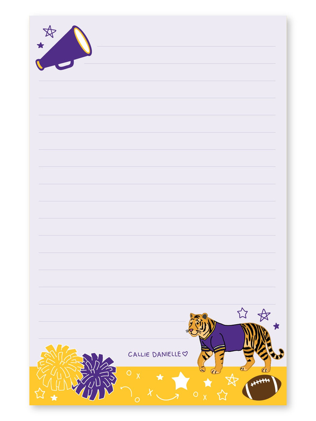 Baton Rouge Football Game Day 4×6 Lined Notepad, 1 of 2