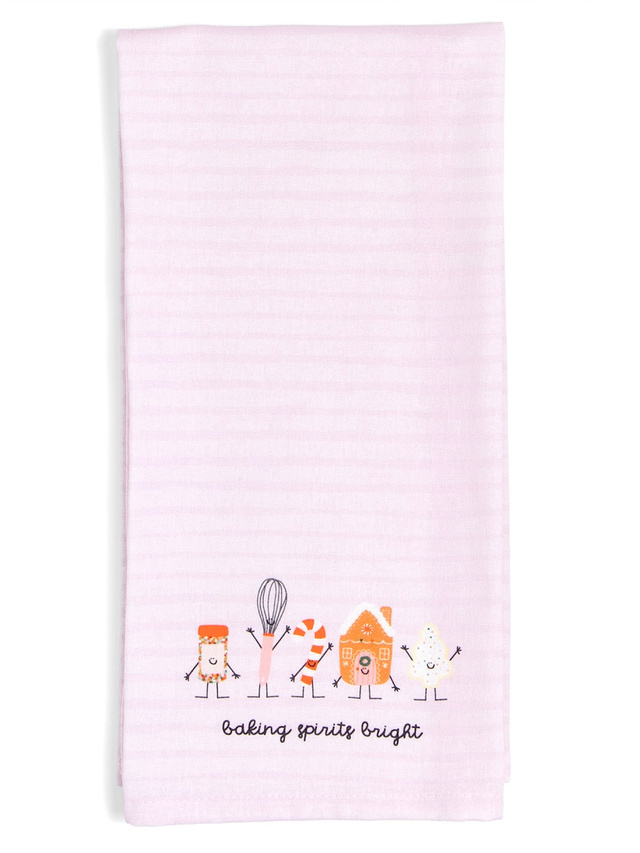Baking Spirits Bright Christmas Tea Towel  , 1 of 4