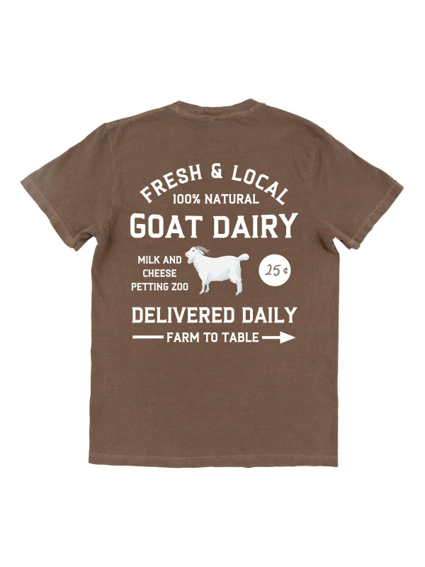 Goat Farmers Market Tee - Espresso, 3 of 4