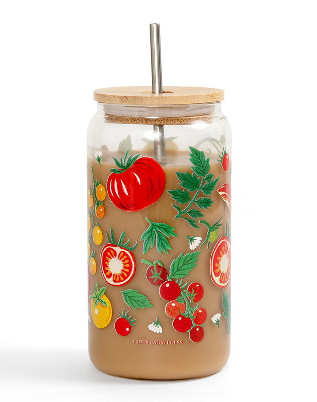 Tomato Vine Glass Can, 1 of 7
