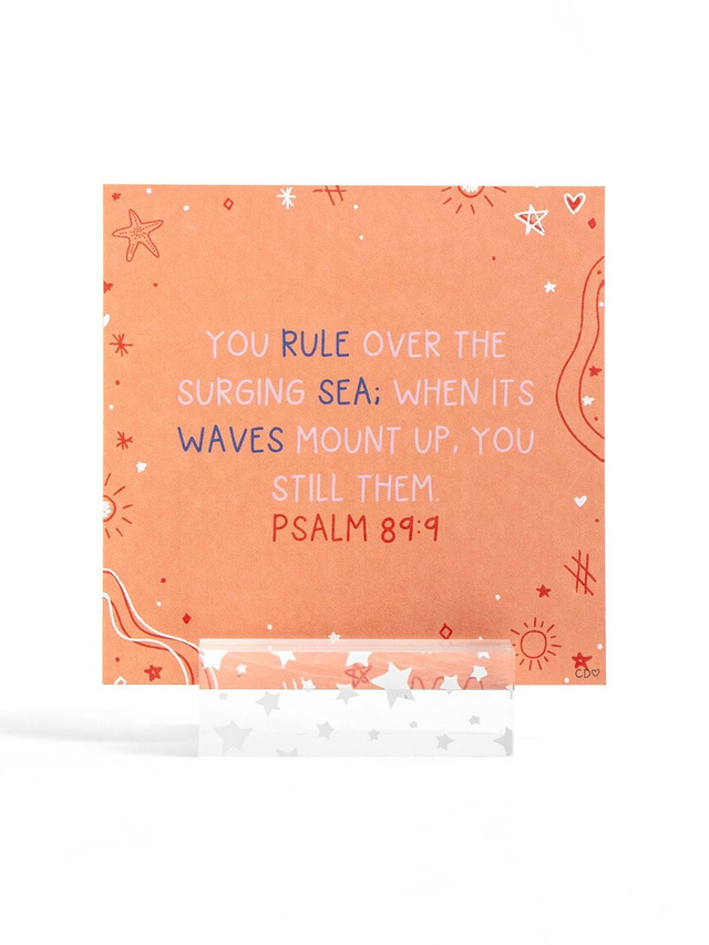 Verses for the Beach – Bible Verse Card Set + Display Stand, 4 of 8