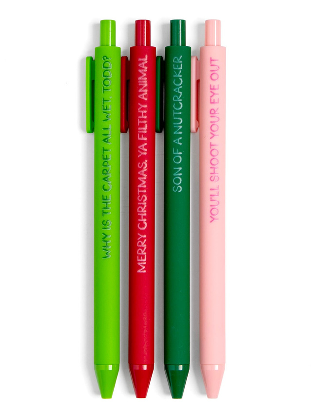 Pop Culture Christmas Movie Quotes Pen Set, 5 of 6