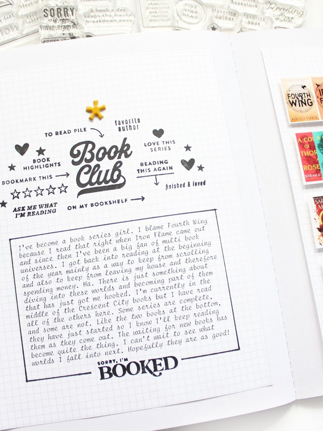 Stamp Set : 4×6 Book Club by Goldenwood Co, 3 of 4