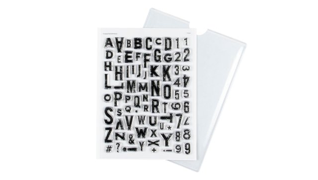 Stamp Set : 6×8 Honey & Spice Alpha, 1 of 2