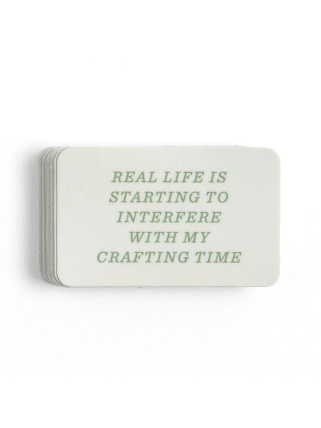 Real Life Is Starting To Interfere Decal Sticker, 1 of 2