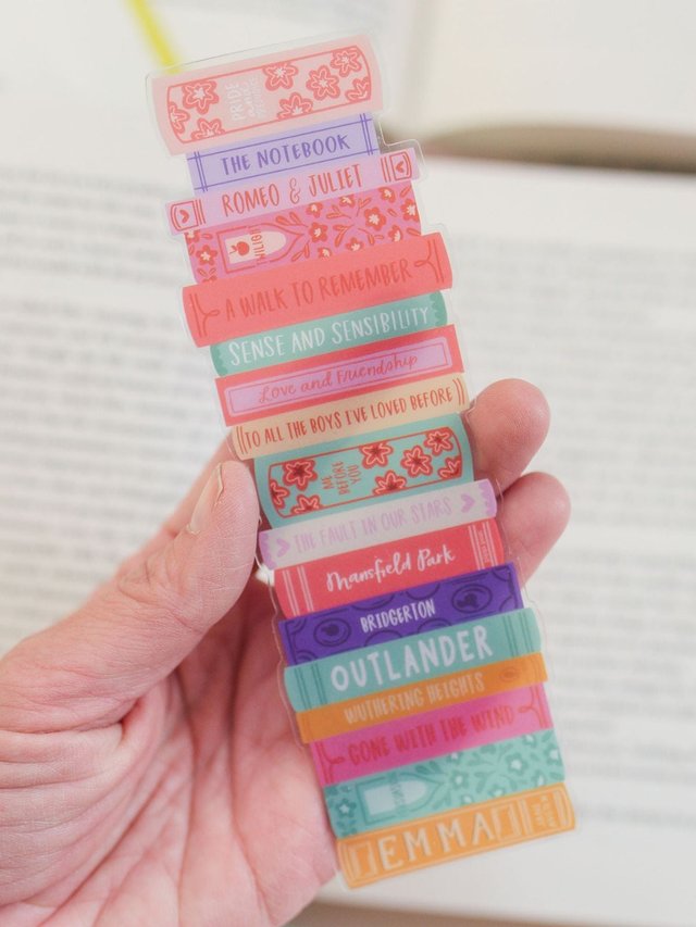 Romance Novels Transparent Bookmark, 2 of 4