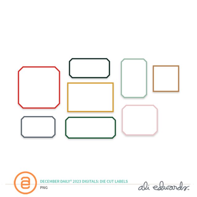 December Daily® 2023 Digital Die Cut Labels, 1 of 1