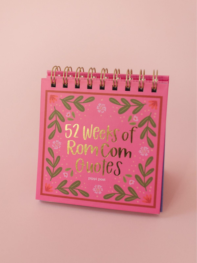 52 Weeks of Rom Com Quotes Desk Flip Calendar, 1 of 7